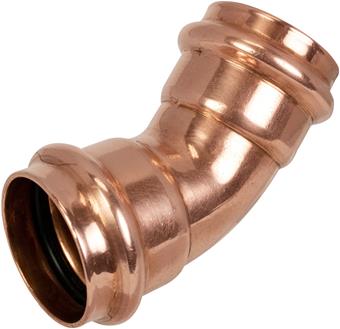 ApolloPress 806 Copper Press 45° Elbow (P x P)