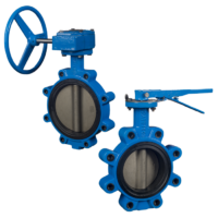 ButterFly Valve Lug Style Lever Op