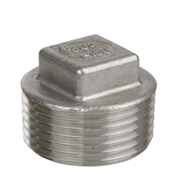 Stainless Steel 150# Threaded Square Head Plug SP114 Pattern(Import Non China)